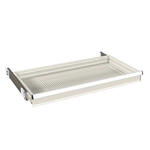 [022160] Cajón de extracción telescópica (54x27 Eh) - Dim.: 918x459x75h mm - Gris ral 7035
