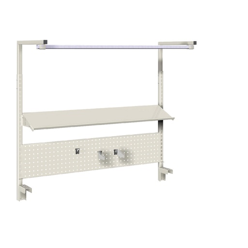 [022386] Panel vertical para banco de trabajo - Dim.: 1250x1239h mm - Gris ral 7035