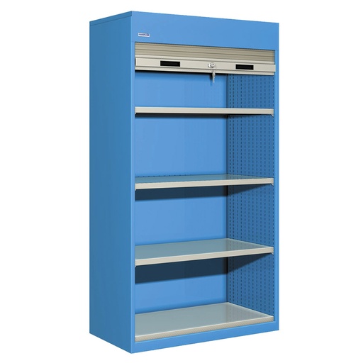 [023843] Armario de persiana con 4 estantes - Dim.: 1040x635x2000h mm - Azul ral 5012