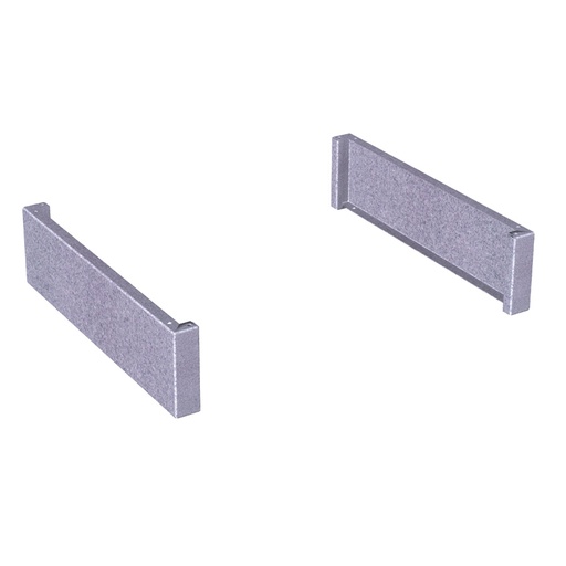 [023883] Par de zócalos para taquillas metálicas - Dim.: 40x500x120h mm - Galvanizado