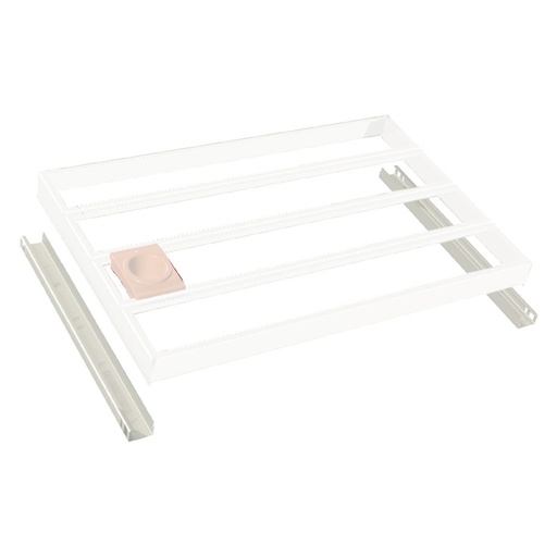 [023888] Par de soportes en ángulo para cuadro de inserción portaherramientas CNC - Gris ral 7035