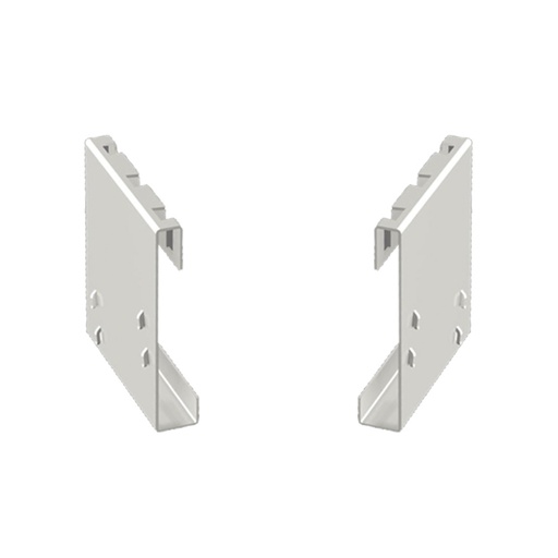 [023901] Par de soportes horizontales para sujeción de bandeja para herramientas CNC - Gris ral 7035