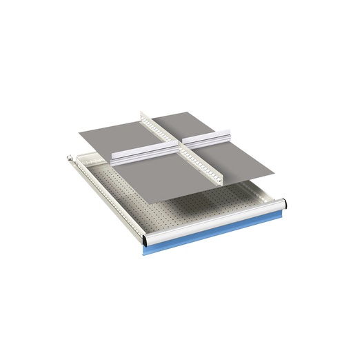 [023997] Ejemplo de subdivisión interna para cajón de 27x36 Eh y altura 100-125 mm