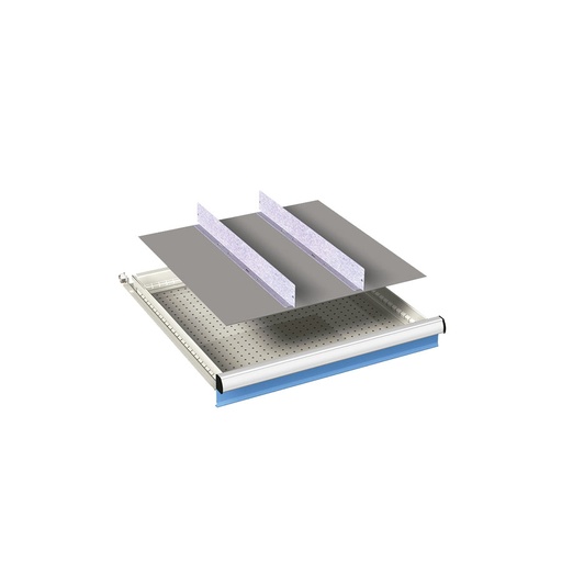 [024026] Ejemplo de subdivisión interna para cajón de 36x27 Eh y altura 150 mm