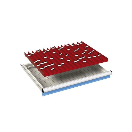 [024029] Ejemplo de subdivisión interna para cajón de 36x27 Eh y altura 50 mm