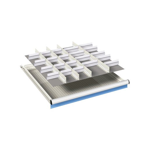 [024043] Ejemplo de subdivisión interna para cajón de 36x36 Eh y altura 100-125 mm