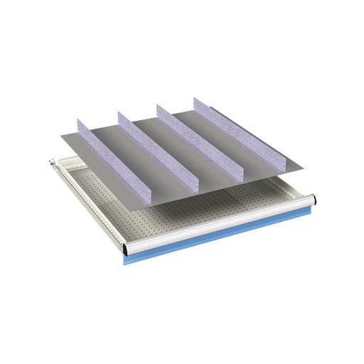 [024055] Ejemplo de subdivisión interna para cajón de 36x36 Eh y altura 200-250 mm