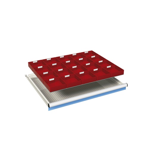 [024096] Ejemplo de subdivisión interna para cajón de 45x36 Eh y altura 75 mm