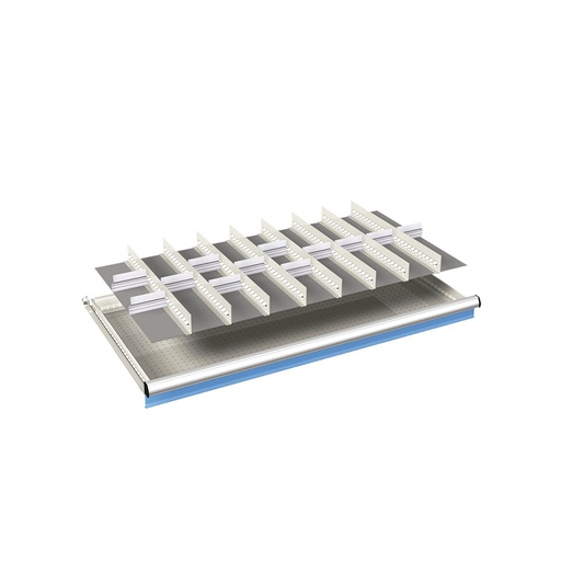 [024106] Ejemplo de subdivisión interna para cajón de 54x27 Eh y altura 100-125 mm