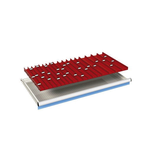 [024117] Ejemplo de subdivisión interna para cajón de 54x27 Eh y altura 50 mm