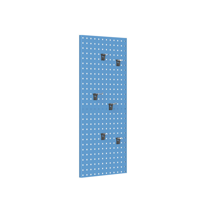[024203] Panel perforado porta herramientas para fijación a pared - Dim.: 456x22x1000h mm - Azul ral 5012