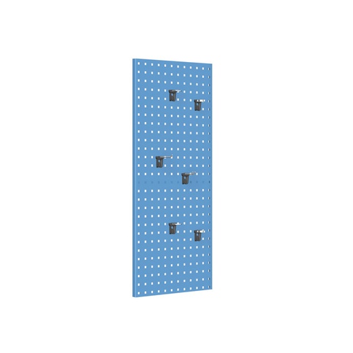 [024203] Panel perforado porta herramientas para fijación a pared - Dim.: 456x22x1000h mm - Azul ral 5012