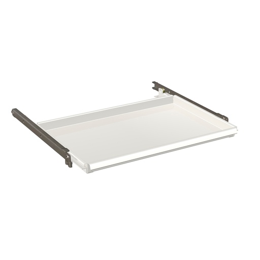 [024484] Estante metálico extraíble y regulable en altura - Dim.: 612x459x35h mm - Carga 50 kg - Gris ral 7035