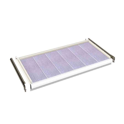 [024495] Estante metálico de extracción simple - Carga máx. 100 Kg - Dim.: 918x569x52h mm - Gris ral 7035