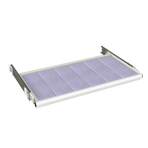 [024512] Estante extraíble para armario de persiana (54x57 Eh) - Dim.: 918x459x75h mm - Gris ral 7035