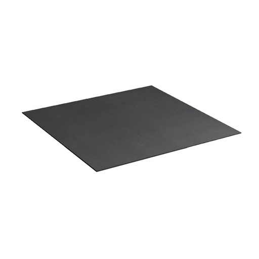 [024566] Recubrimiento acanalado de caucho - Dim.: 559x567x2h mm - Negro