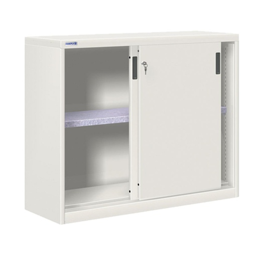 [024766] Armario de puertas correderas con 1 estante ajustable - Dim.: 1200x450x1000h mm - gris ral 7035