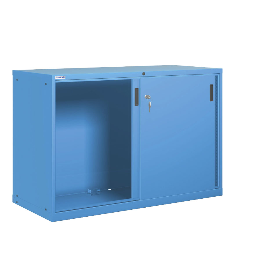 [025182] Armario con puertas correderas - Dim.: 1431x725x1000h mm - Azul ral 5012