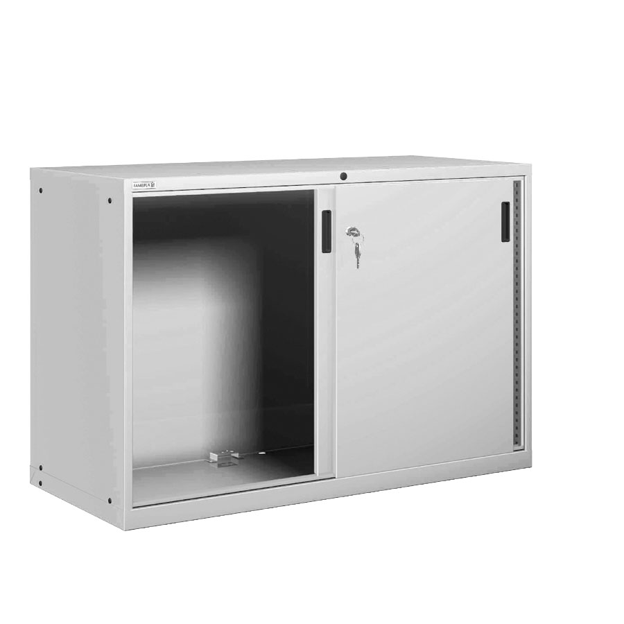 [025183] Armario con puertas correderas - Dim.: 1431x725x1000h mm - Gris ral 7035