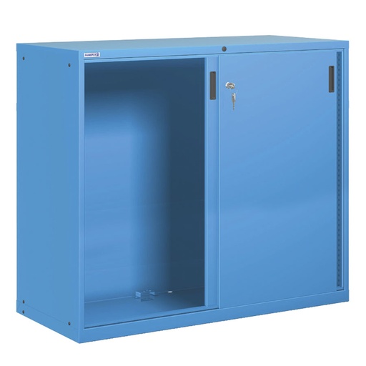 [025198] Armario con puertas correderas - Dim.: 1431x725x1450h mm - Azul ral 5012