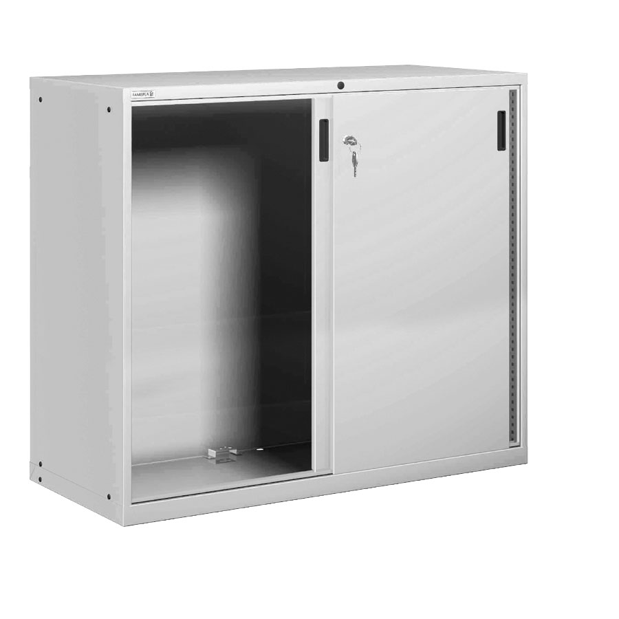 [025199] Armario con puertas correderas - Dim.: 1431x725x1450h mm - Gris ral 7035