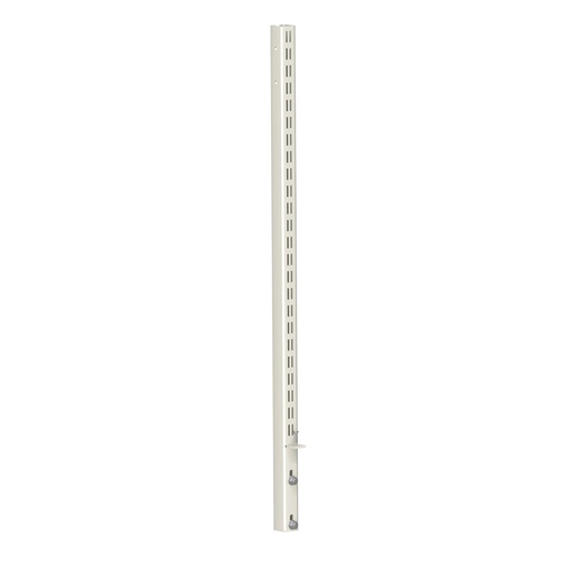 [025216] Montante metálico ranurado para panel vertical de banco de electrónica - Dim.: 40x40x935h mm - Gris ral 7035