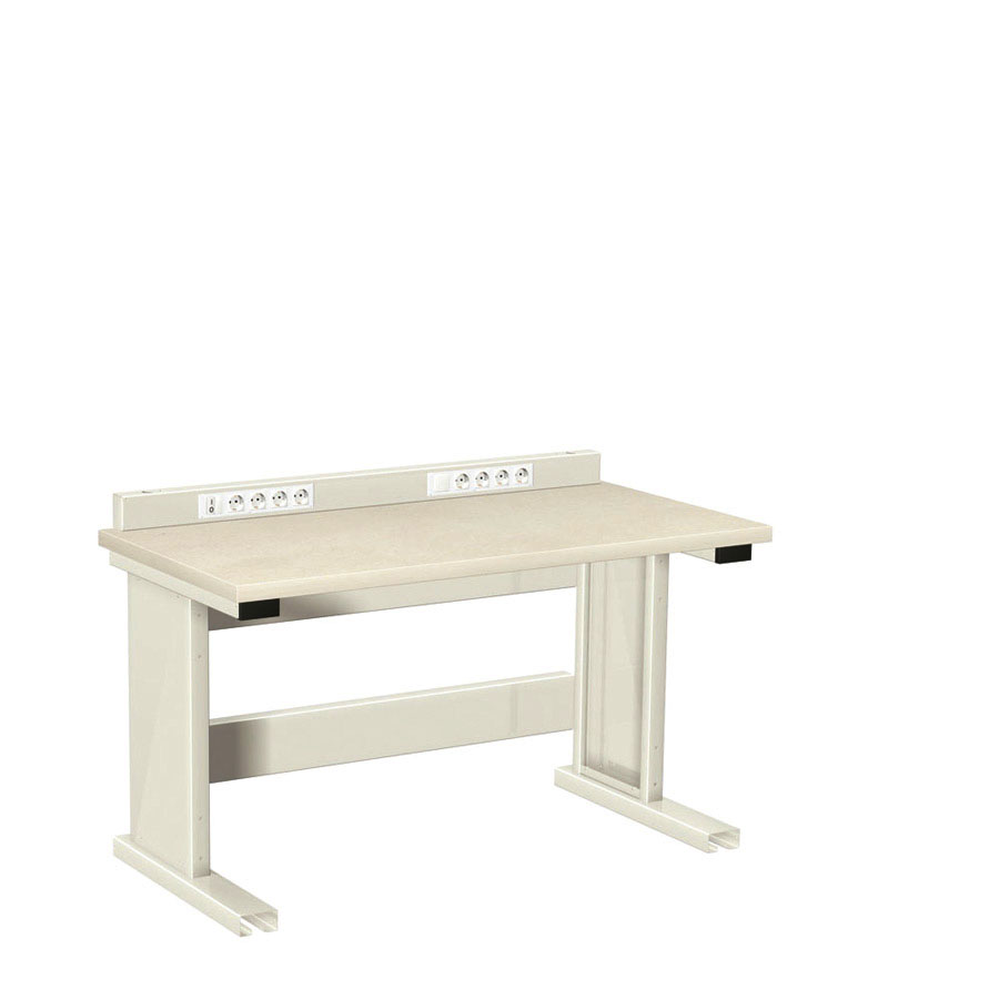 [025815] Estación de trabajo para tareas eléctricas y/o electrónicas - DIm.: 1500x750x1000h mm - Gris ral 7035