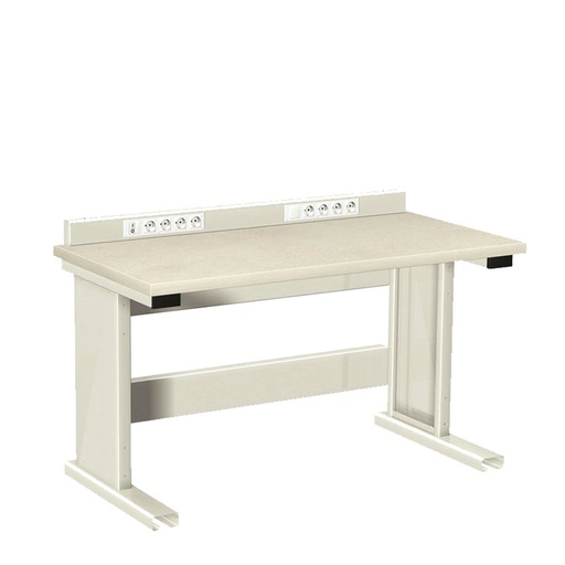 [025815] Estación de trabajo para tareas eléctricas y/o electrónicas - DIm.: 1500x750x1000h mm - Gris ral 7035