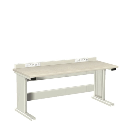 [025986] Estación de trabajo para tareas eléctricas y/o electrónicas - DIm.: 2000x750x1000h mm - Gris ral 7035