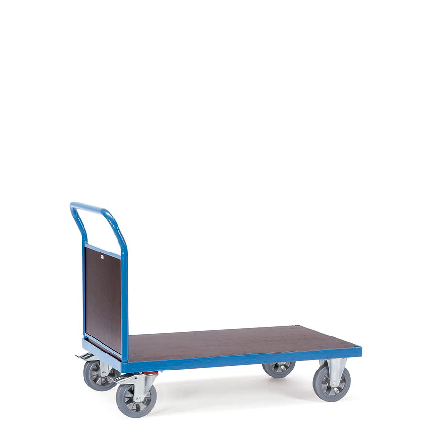 [039206] Carro de gran carga con plataforma y tirador pared - Capacidad 1200 kg - Dim. plataforma 1.000x700 mm - Azul ral 5007