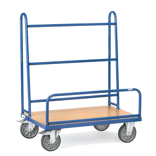 [039462] Carro metálico manual para tableros, tablas y paneles - Dim. plataforma 1070x435 mm - Azul ral 5007