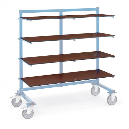 [039473] Estante adicional para carro de barras y tubos - Dim. 1200 x 600 mm - Madera