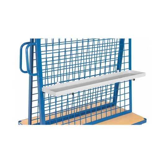 [039486] Bandeja metálica porta herramientas para carro - Dim.: 1200x250x40h mm - Gris ral 7035