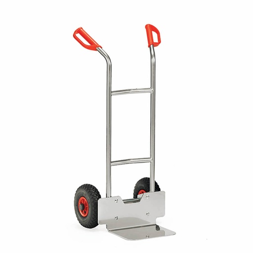 [039585] Carretilla de mano de aluminio con ruedas neumáticas - Dim. pala 320 x 250 mm - Aluminio