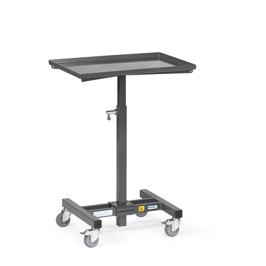 [039610] Posicionador de material en altura con protección antiestática ESD - Dim. plataforma 510 x 410 mm - Azul Ral 5007