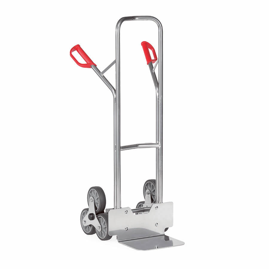 [039611] Carretilla de mano en aluminio para subir escaleras - Dim. pala 250 x 320 mm - Aluminio