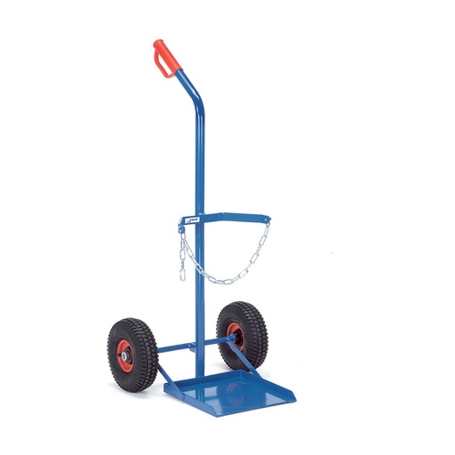 [039623] Carretilla de mano para botella de gas - Capacidad 1 x 33 litros - Azul ral 5007