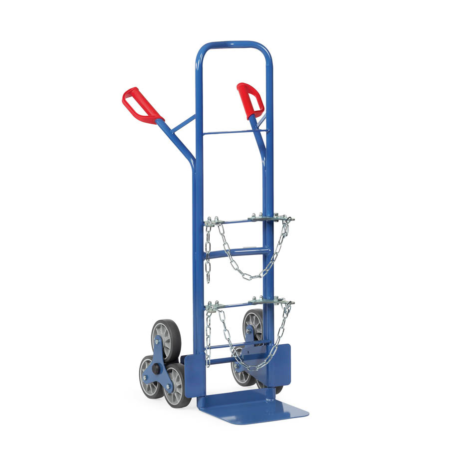 [039626] Carretilla de mano en acero para botellas de gas