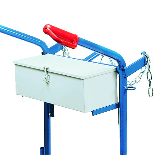 [039627] Caja para carretilla de botellas de gas - Dim. 450 x 200 x 150 mm - Blanco