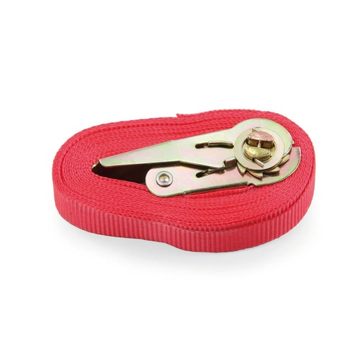 [039631] Correa para fijación de bultos en carretilla de mano - Dim.: 25 mm x 5 mts - Rojo