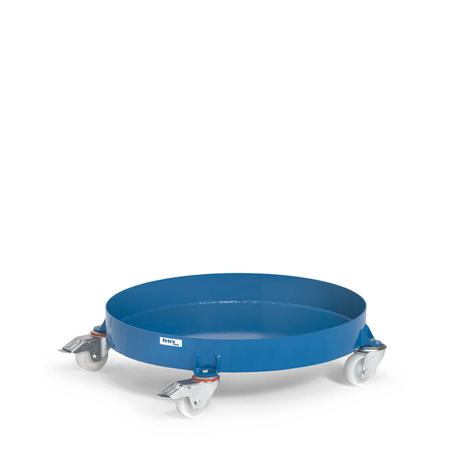 [039634] Rodador de bidones de 200 litros - Dim.: Ø650 x 185h mm - Azul Ral 5007