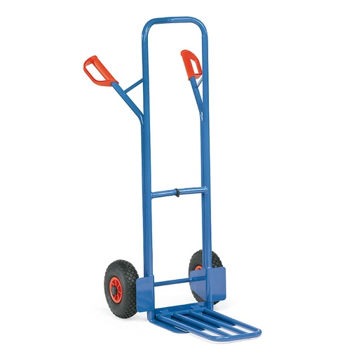 [039666] Carretilla de mano de acero con pala plegable - Dim. pala 500 x 250 mm - Azul ral 5007