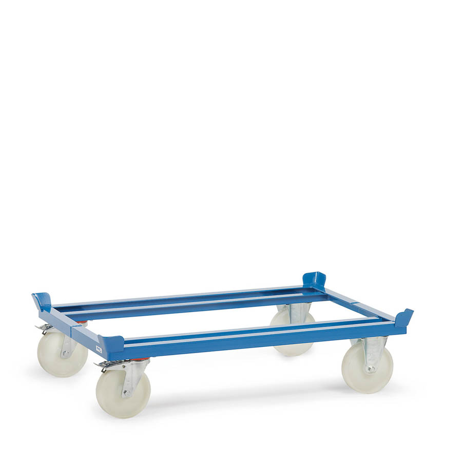 [039678] Base rodante para palet con ruedas de nylon - Dim. palet 1000 x 800 mm - Azul Ral 5007