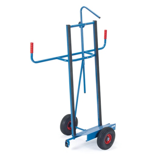 [039691] Transportador rodador de planchas y paneles - Dim. Plataforma 500x200 mm - Azul Ral 5007