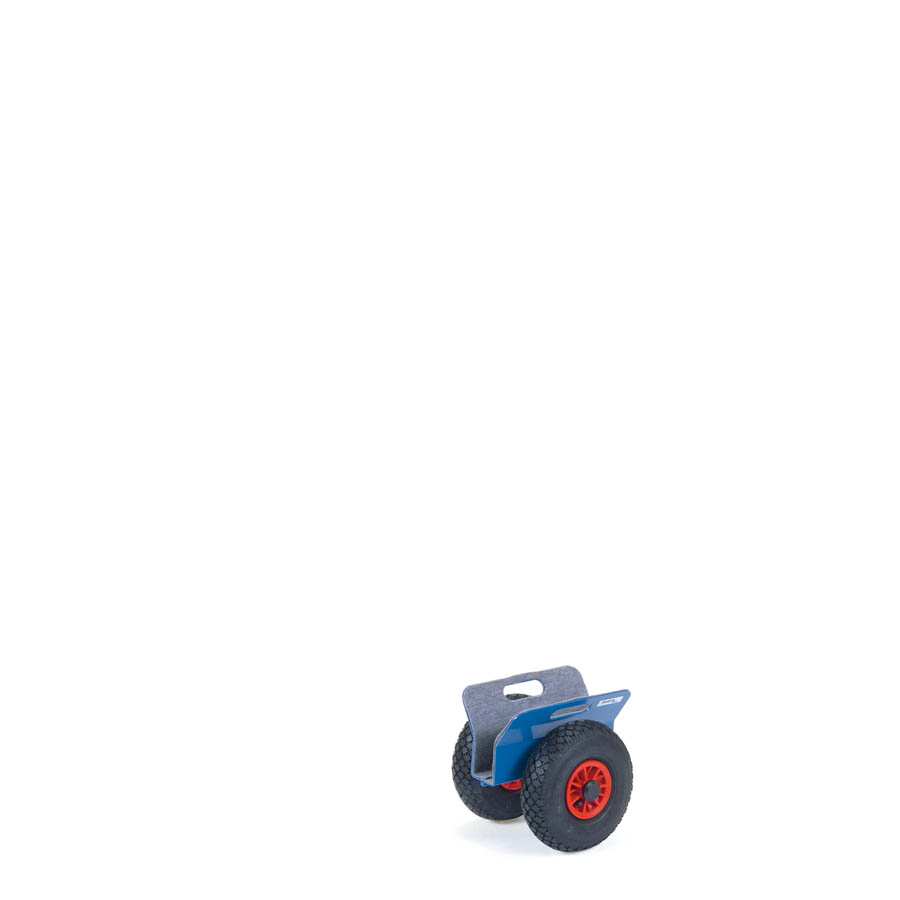 [039693] Transportador rodador de planchas y paneles - Dim. Plataforma 300x60 mm - Azul Ral 5007