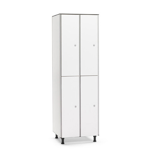 [039730] Taquilla fenólica para vestuario de 4 puertas - Dim.: 600x501x1909h mm - Gris claro