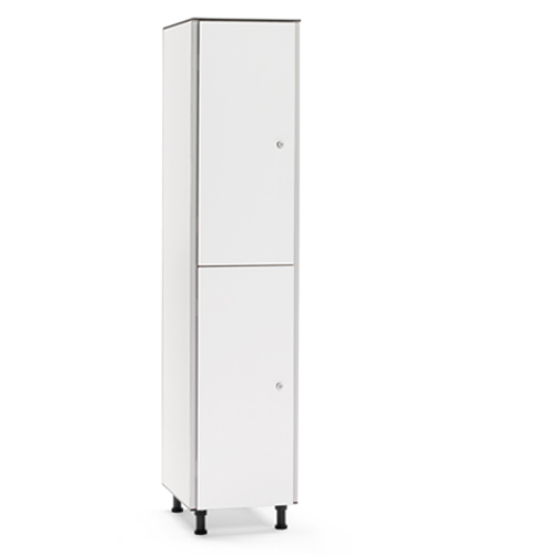 [039731] Taquilla fenólica para vestuario de 2 puertas - Dim.: 400x501x1909h mm - Gris claro