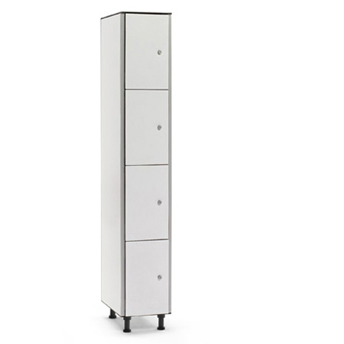 [039737] Taquilla fenólica para vestuario de 4 puertas - Dim.: 300x501x1909h mm - Gris claro