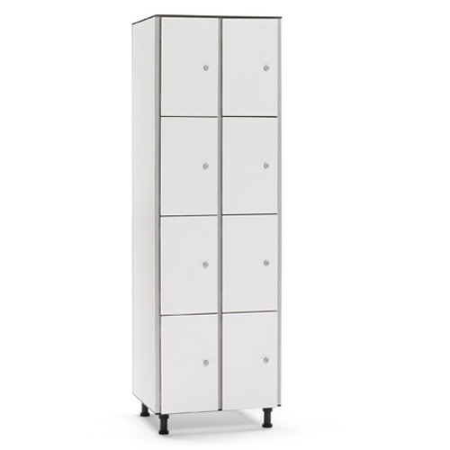 [039738] Taquilla fenólica para vestuario de 8 puertas - Dim.: 600x501x1909h mm - Gris claro