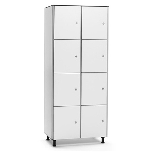 [039740] Taquilla fenólica para vestuario de 8 puertas - Dim.: 800x501x1909h mm - Gris claro